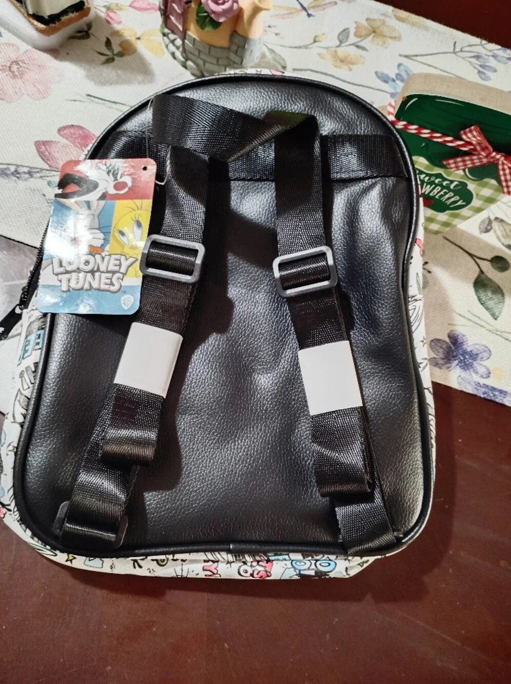 Womens Ladies   Looney Tunes Cute Fashion Leather Backpack w/ Coin Purse